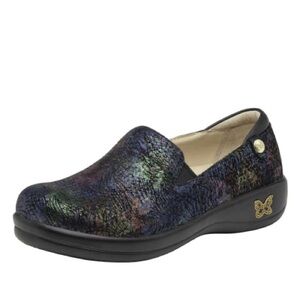 Alegria Women's Keli Dynomite Mules Rainbow Iridescent Size 40 9.5 Nurse Teacher
